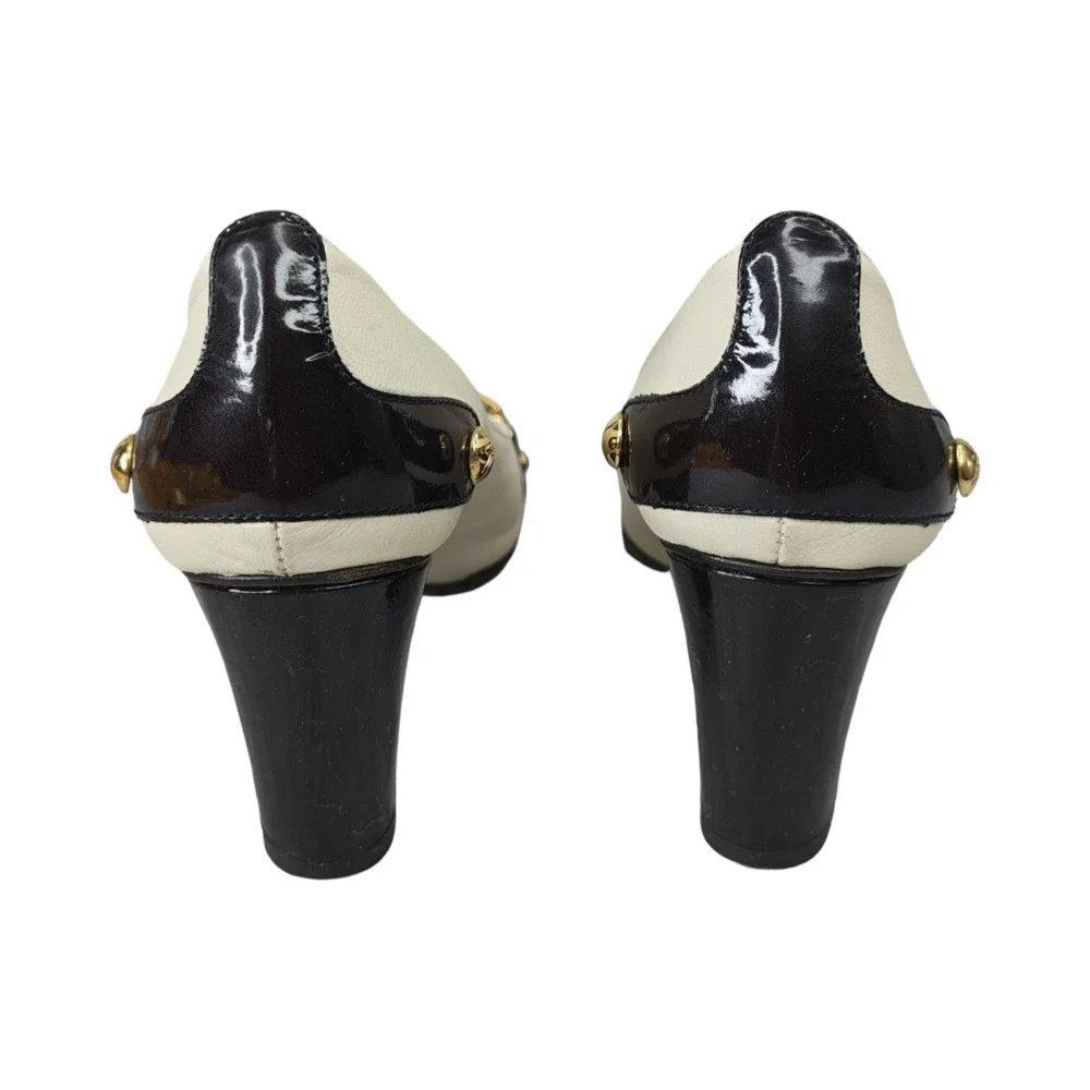 Giuseppe Zanotti Two-Tone Leather Fringe Pumps with Gold-Tone Sz. 34/US4